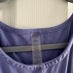 Beyond Yoga Purple cut out midi dress